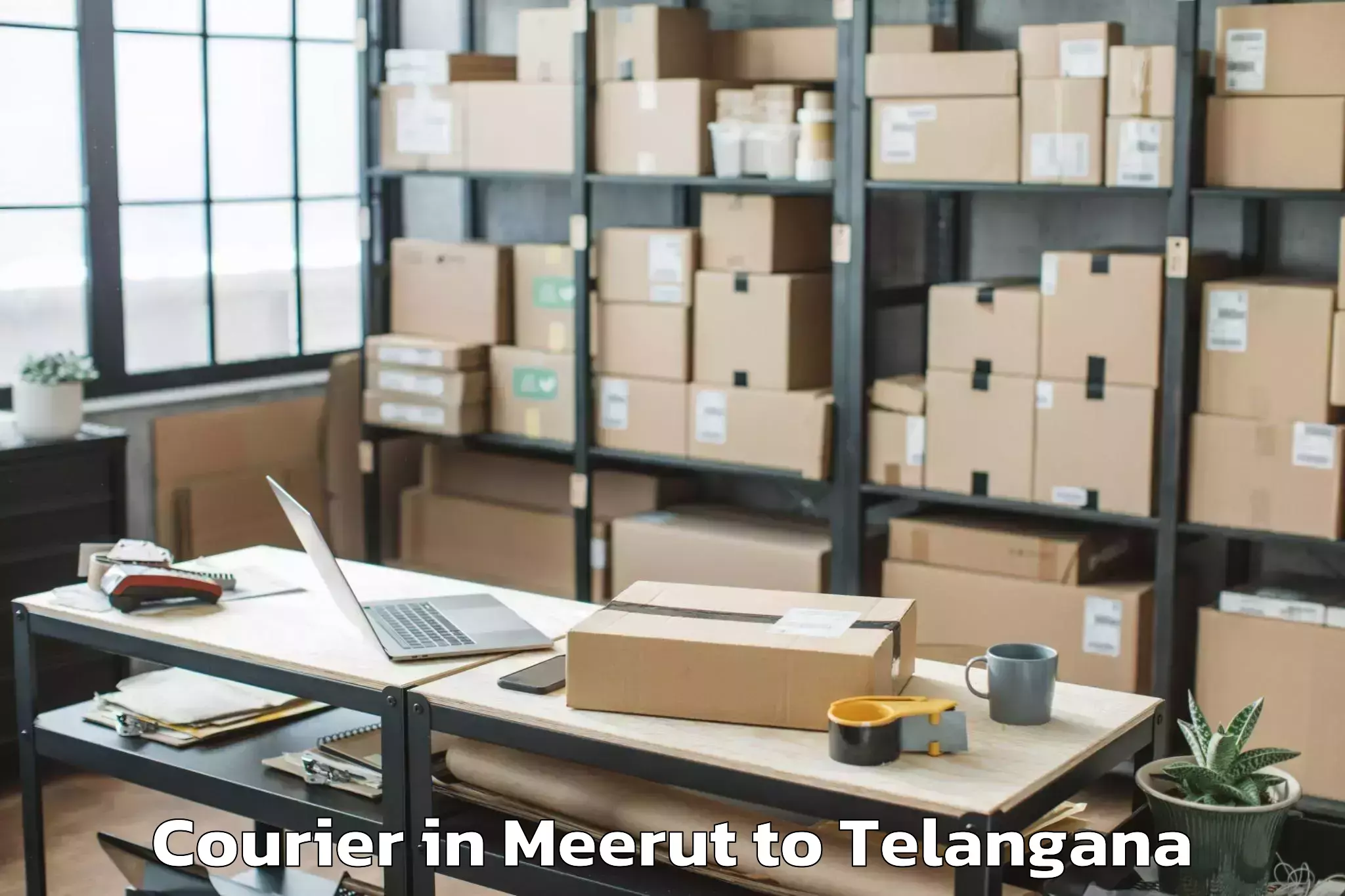 Professional Meerut to Mahabubabad Courier